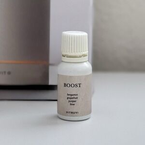 Vitruvi Boost Essential Oil Diffuser Blend Bergamot Grapefruit Juniper Lime USED